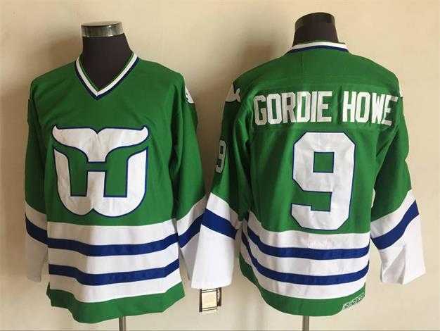 Hartford Whalers 9 Gordie Howe Green CCM Throwback Stitched Jersey,We sell and wholesale Hartford Whalers 9 Gordie Howe Green CCM Throwback Stitched Jersey on line form chian!